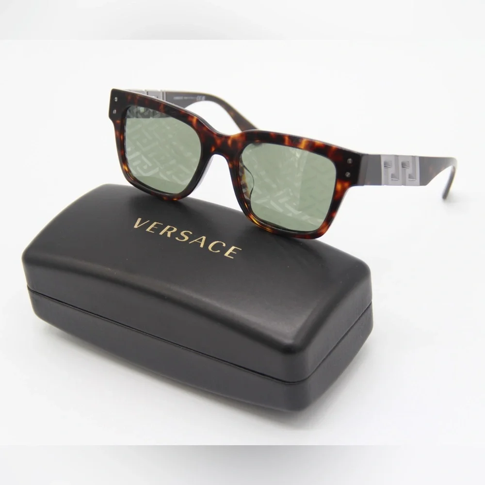 NEW VERSACE VE4421F 108/V8 VERSACE SUNGLASSES MOD 4421-F BROWN EYEWEAR VE4421